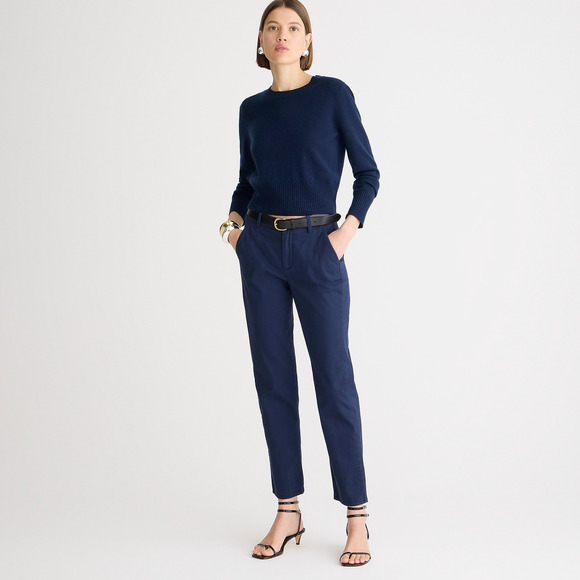 J.Crew Petite Kate straight-leg pant in chino P12 - Picture 1 of 3